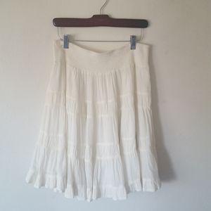 NWT Anthropologie Edme & Esyllte White Gauze Skirt